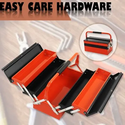 5 Tray Metal Cantilever Storage Tool Box Toolbox Mechanic Organiser Drawer AU • $31.99