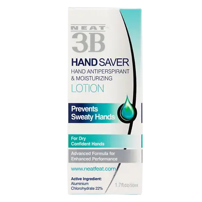 Neat 3B Hand Saver Lotion 50mL Prevents Sweaty Hands Hygiene Antiperspirant • $23.93