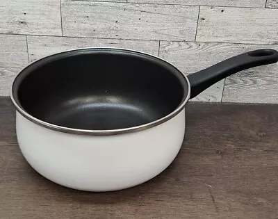 VTG MEGAWARE White 3 Qt  Ceramic Saucepan Gas Electric Induction Spain NO LID  • $24.97