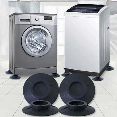 £5.99 • Buy 4X Washing Machine Floor Mat Furniture Anti Vibration Feet Pads Non Slip Shock
