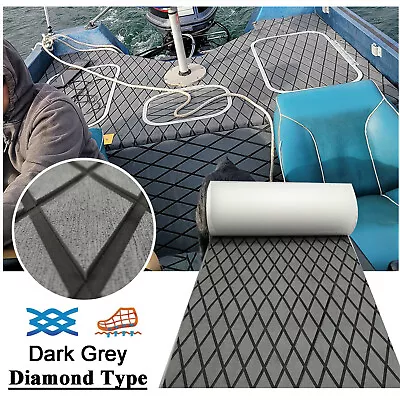 EVA Foam Boat Flooring Marine Sea Decking Carpet  Gray Rhombus Pontoon Flooring • $69.99