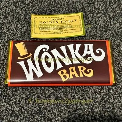 Wonka Bar 100g Chocolate Bar With Novelty Golden Ticket • £4.25