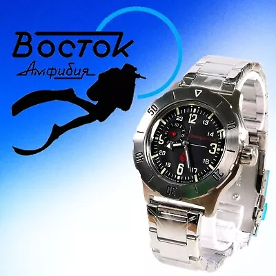 VOSTOK KOMANDIRSKIE Amphibian 2415 / 350504 RUSSIAN Mechanical  Watch Diver • $127.90