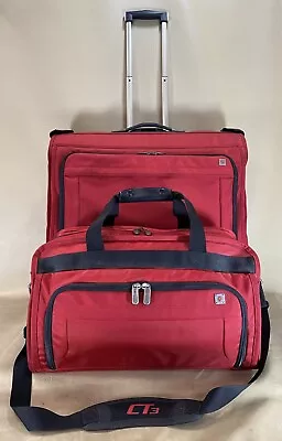 Victorinox Mobilizer NXT Deluxe Red Set 19” Duffle & 24 ' Wheeled Garment Bag • $245