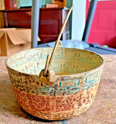 Old Vintage DIY Cast Iron Pot W/ Bale & Ohio Sales Tax Stamps Attached • $7