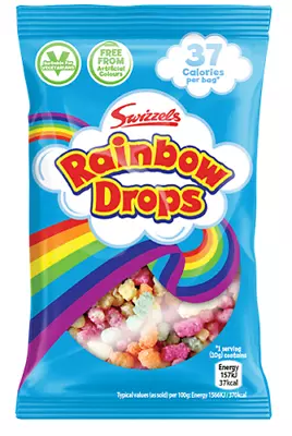 Swizzels RAINBOW DROPS Treat Size Mini Bag Retro Sweets Wedding Favours Party • £4.49