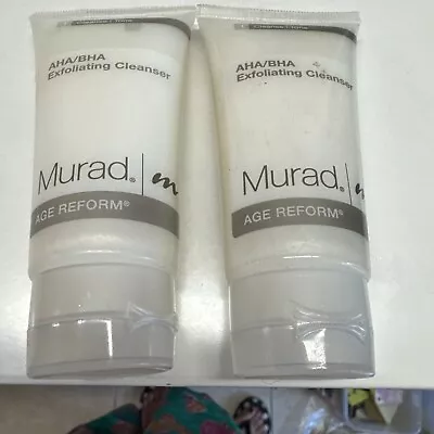 2 X Murad AHA/BHA Exfoliating Cleanser Age Reform Each 2 Oz. New • $20.99