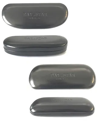 £8.18 • Buy DAY, STAR Plain Black Spectacles Glasses Metal Case Leather Covered Simple Style