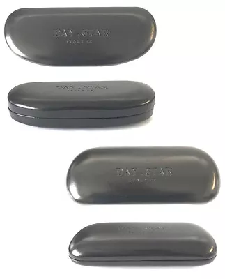 DAY STAR Plain Black Spectacles Glasses Metal Case Leather Covered Simple Style • £5.55