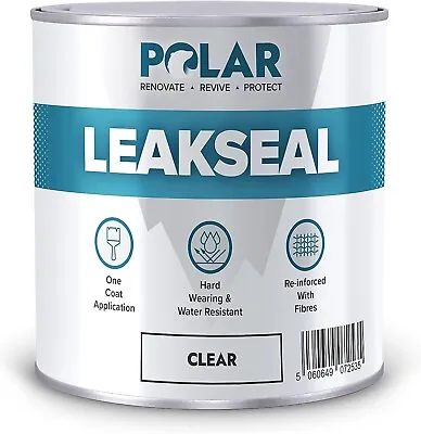 £19.30 • Buy Polar Premium Leak Seal Clear Paint - 500ml - Instant Waterproof Roof Sealant -