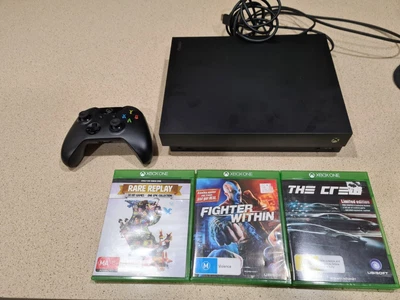 $349.99 • Buy Microsoft Xbox One X 1TB 4K UHD - Black With 3 Games Tested & Working Free Post