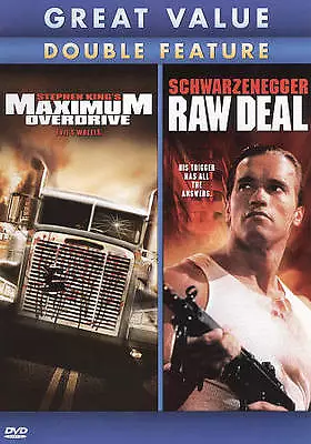 Maximum Overdrive/Raw Deal (DVD 2010) OOP LIKE NEW! • $16.99