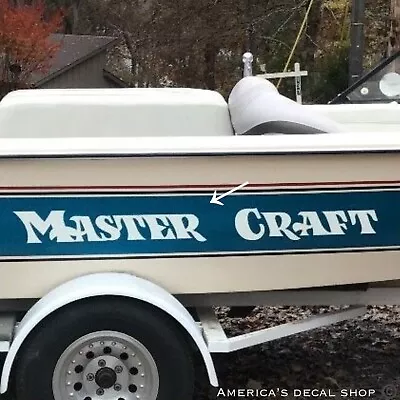$114.99 • Buy Mastercraft 1980’s Vintage Boat Yacht Decals 2PC Set Vinyl Large New 50” OEM