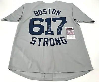 Red Sox Boston Strong Jonny Gomes Autographed Stitched Jersey Jsa Coa W/insc • $89