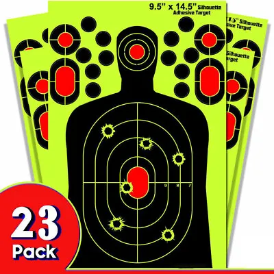 Shooting Targets Reactive Splatter Range Paper Target Gun Shoot Rifle-20+3 Packs • $14.55