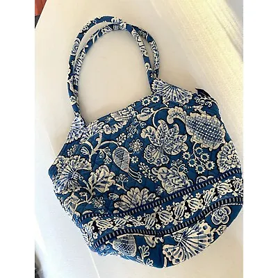 Vera Bradley Womens Tote Bag Purse Blue Lagoon • $49.99