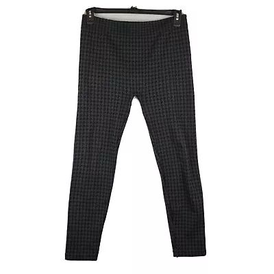 Bongo Plus Leggings Womens Large Black Houndstooth Pull On High Rise Activewear • $15