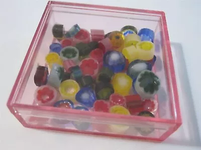 Murrine Millefiori Modern Chinese Coe 90 In Lidded Display Box 2x2x.5  • $4.99