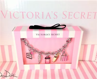 Victoria's Secret Charm Bracelet Angel Wing-perfume Bottles-shopping Bag Nib • $104.95