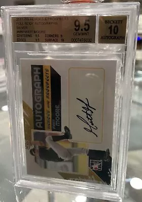 MATT MOORE 2011 In The Game SILVER ROOKIE AUTOGRAPH BGS 9.5 Gem Mint RC AUTO • $1.99