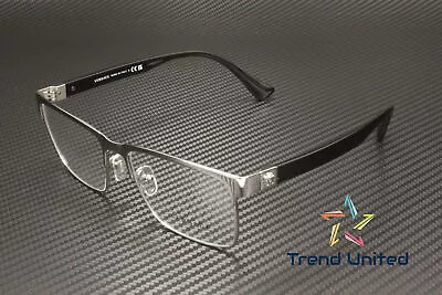 VERSACE VE1285 1001 Gunmetal Demo Lens 56 Mm Men's Eyeglasses • $132.99