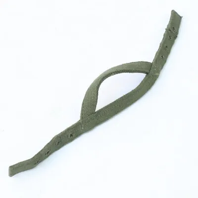 Replica US M1C Paratrooper Helmet Chinstrap Chincup Green Canvas AG940 • £12.49