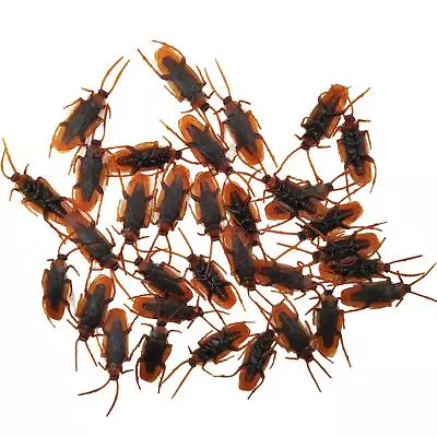 100 Pieces Fake Cockroach Toy Artificial Fake Cockroach For Party Holiday • £8.65