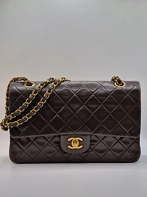 100% AUTH Chanel Classic 25 Double Flap Chain Shoulder Bag With GHW • £3750