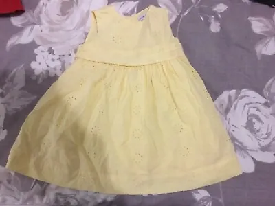 Baby Dress Girls Age 6-12 Months In Yellow- BabyGap • £3