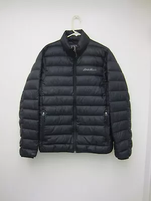 Eddie Bauer EB 650 Full Zip Down Puffer Jacket Men's Medium Black • $34.99