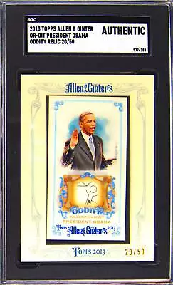 2013 #OR-OIT President Obama 20/50 SGC Authentic • $495