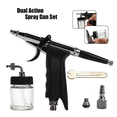 Mini Airbrush Compressor Kit Dual Action Spray Gun Paint Art Tattoo Nail Cake • $74.67