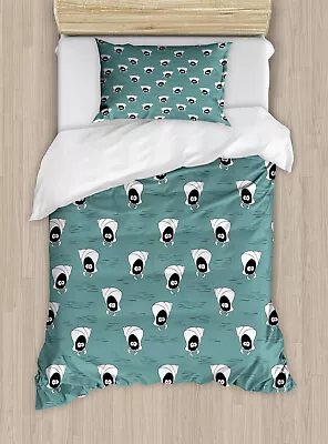 Nautical Duvet Cover Set Cartoon Style Crab Images • £32.99