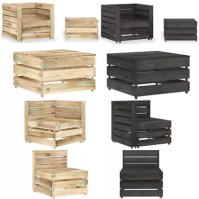 Pallet Furniture Wooden Garden Coffee Table Sofa Chair Impregnated Pinewood • £73.95