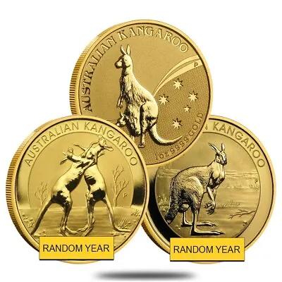 1 Oz Australian Gold Kangaroo/Nugget Coin .9999 Fine BU (Random Year) • $2277.68