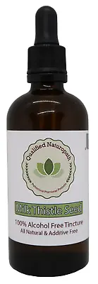 110ml Milk Thistle Seed Herbal Tincture (Alcohol & Glycerin Free) – Glass Bottle • £14.75