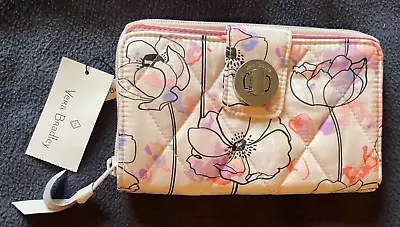 Vera Bradley Anemone Watercolor Ultralight RFID Turnlock Wallet - NWT • $46.98