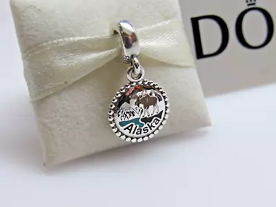 New Pandora Alaska Moose Denali Enamel Exclusive Dangle Charm • $111.99