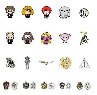 £5.95 • Buy Official Harry Potter Metal Pin Badge Brand New Novelty HP Film Gift Chibi