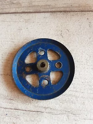 Meccano #20a 2  Pulley 1930s Blue Stamped • £1.75