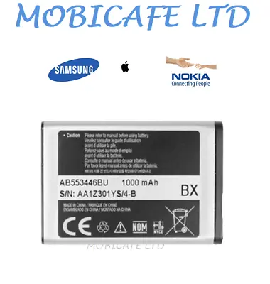 Samsung AB553446BU AB463446BU Battery For B2100 C5212 E1110 C3212 C5130 I320 • £14.99