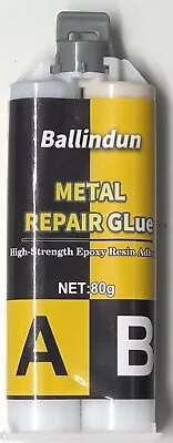 Ballindun Metal Repair Glue High-Strength Epoxy Resin Adhesive 80g 1 PC-Open Box • $5