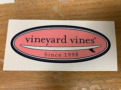 New Authentic Vineyard Vines Pink Surfboard Sticker Hydroflask Yeti Laptop Decal • $2.74