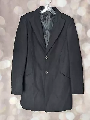 VIP Men's Black 2-Button Pea Coat NWOT • $35