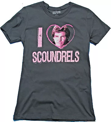 WOMEN'S T-SHIRT Star Wars Celebration V - I Heart Scoundrels Love Han Solo Movie • $24.99