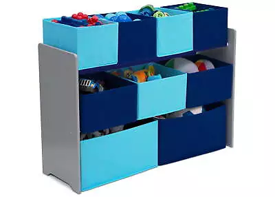 Children Deluxe Multi-Bin Toy Organizer With Storage Bins Grey • $31.97