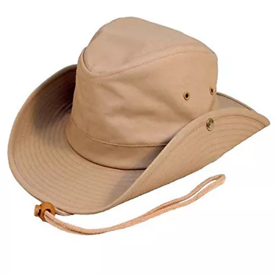 £16.95 • Buy Australian Outback Bush Hat With Chin Cord  Studs. 3 Colours FREE  Fast Post