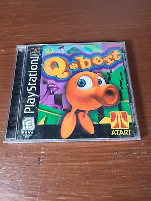 Qbert (PlayStation 1 1999) PS1 Black Label Complete W/ Manual Tested CIB Q*bert • $9