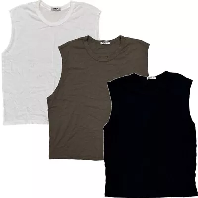 Buck Mason Women's Slub Cotton Muscle USA Made Sleeveless Tank Top Tee T-Shirt • $19.99