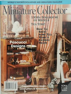 Miniature Collector Magazine February 2001 Dollhouse Scene Vintage Pascucci • $10
